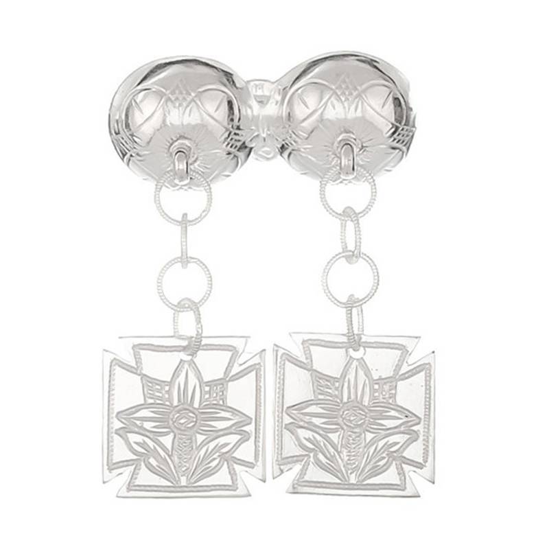 Halsknapp Etne, hvit