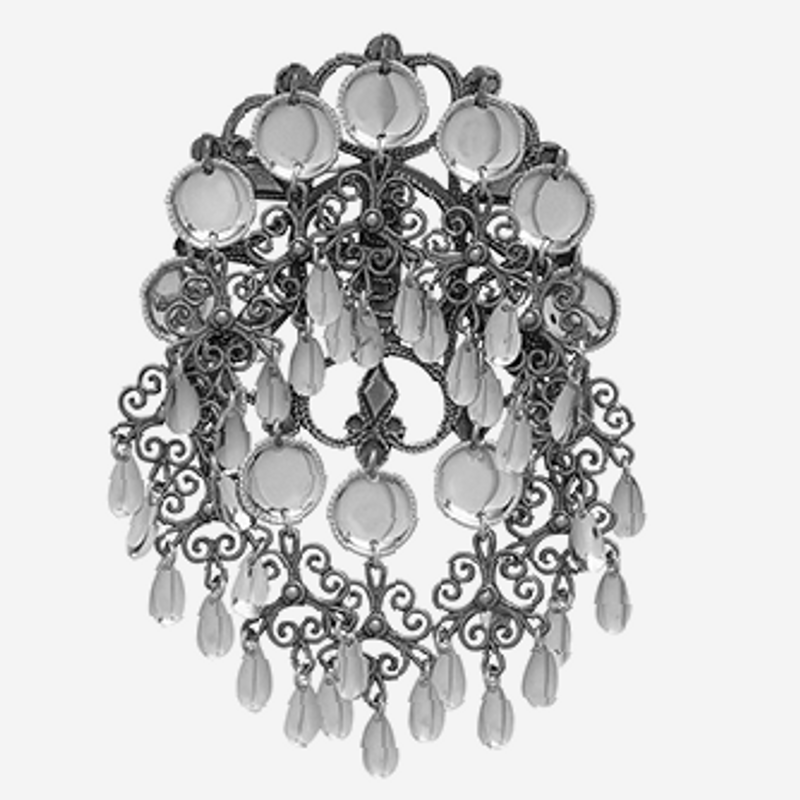 Sølje 7,5 cm oksidert