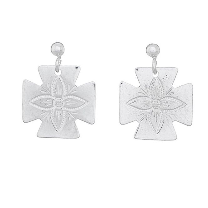 Hovedbilde Ørepynt gravert Rogaland, hvit