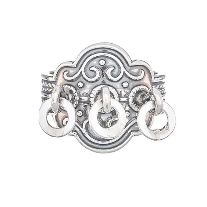 Hovedbilde Ring med ringlauv, oksidert