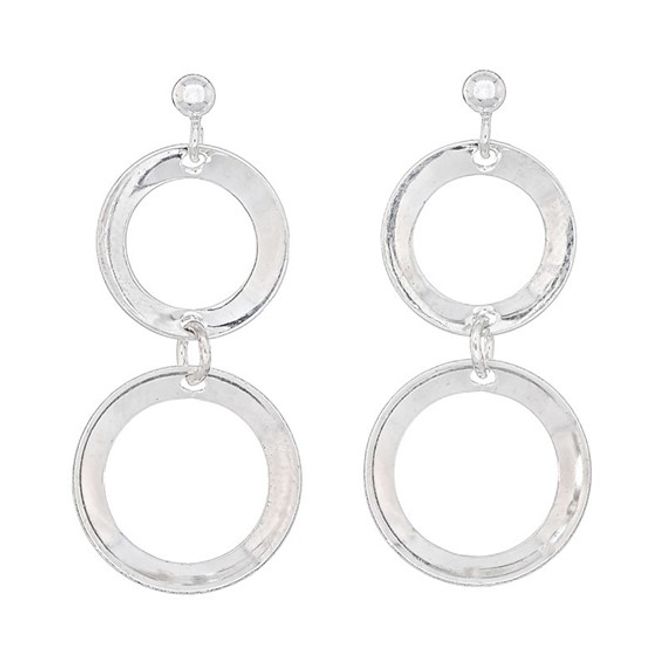 Hovedbilde Ørepynt ringlauv, dobbel, hvit