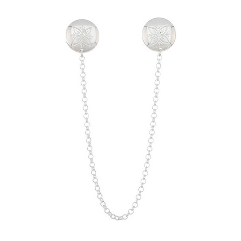 Sjalspenne gravert Rogaland, hvit