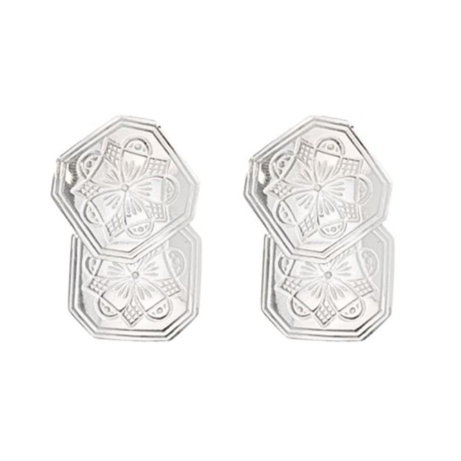 Hovedbilde Mansjettknapper Nedre Buskerud hvite