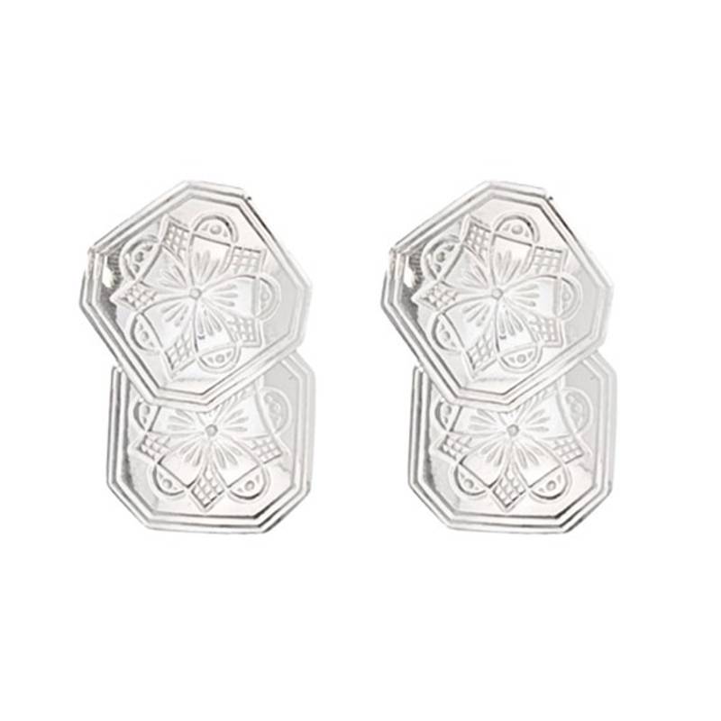 Mansjettknapper Nedre Buskerud hvite