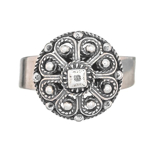 Hovedbilde Ring filigranknapp Telemark oksidert