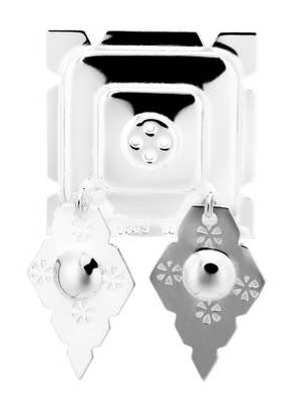 Beltestøl med spisse lauv Rogaland hvit