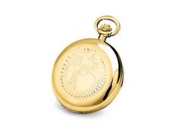 Hovedbilde Lommeur Romerike forgylt