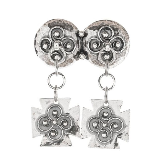 Hovedbilde Halsknapp filigran, støpt